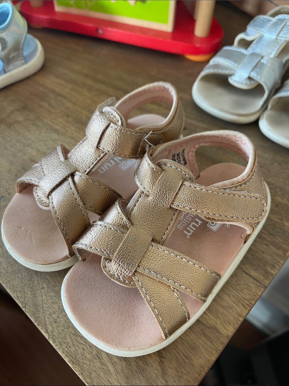 See Kai Run Rose Gold Sandals Size 5